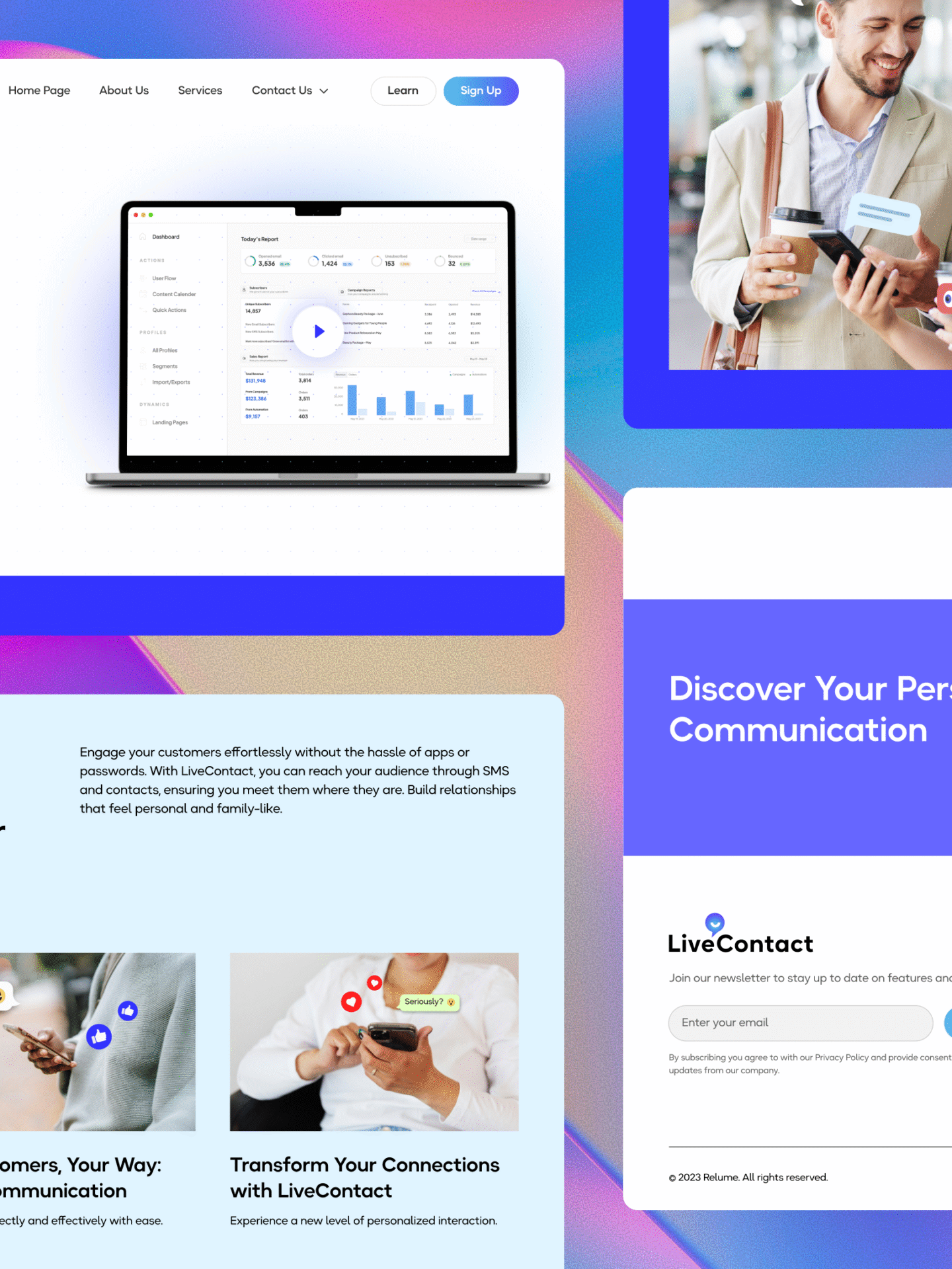 Homepage 75 Designloon Unlimited Graphic Design live-contact